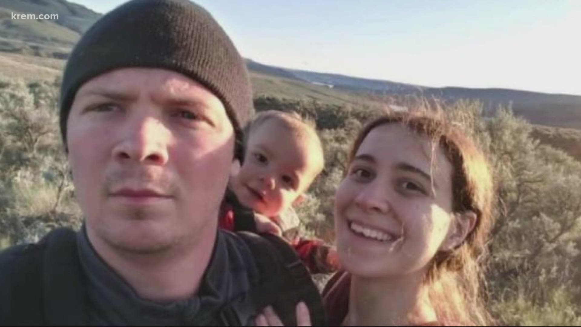 Jacob and Jamie Hyland were trying to leave their property to get away from the Cold Springs Fire burning in Okanogan County, authorities said.