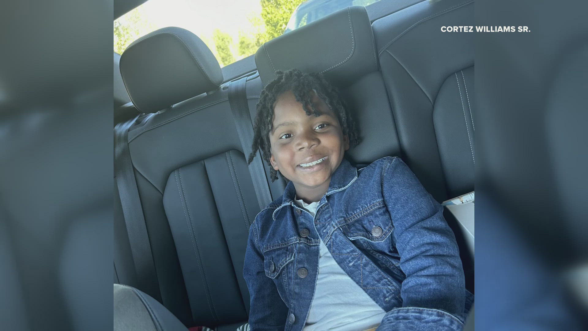 8-year-old Cortez "C.J." Williams Jr. had been playing on a backyard swing set when it collapsed and trapped him beneath it.