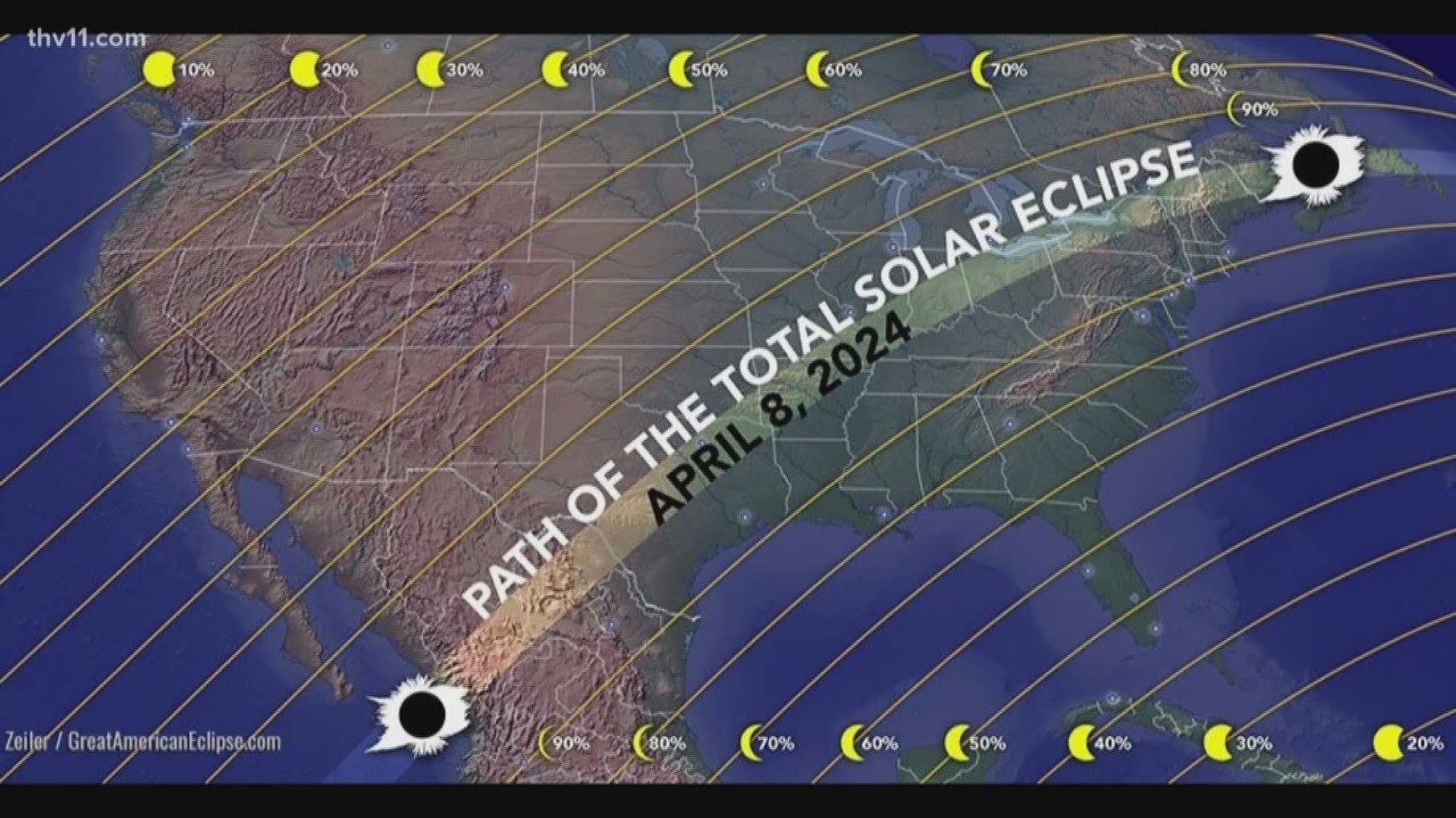 Total Solar Eclipse April 8 2024 Path Time Lapse Angil Tabbie