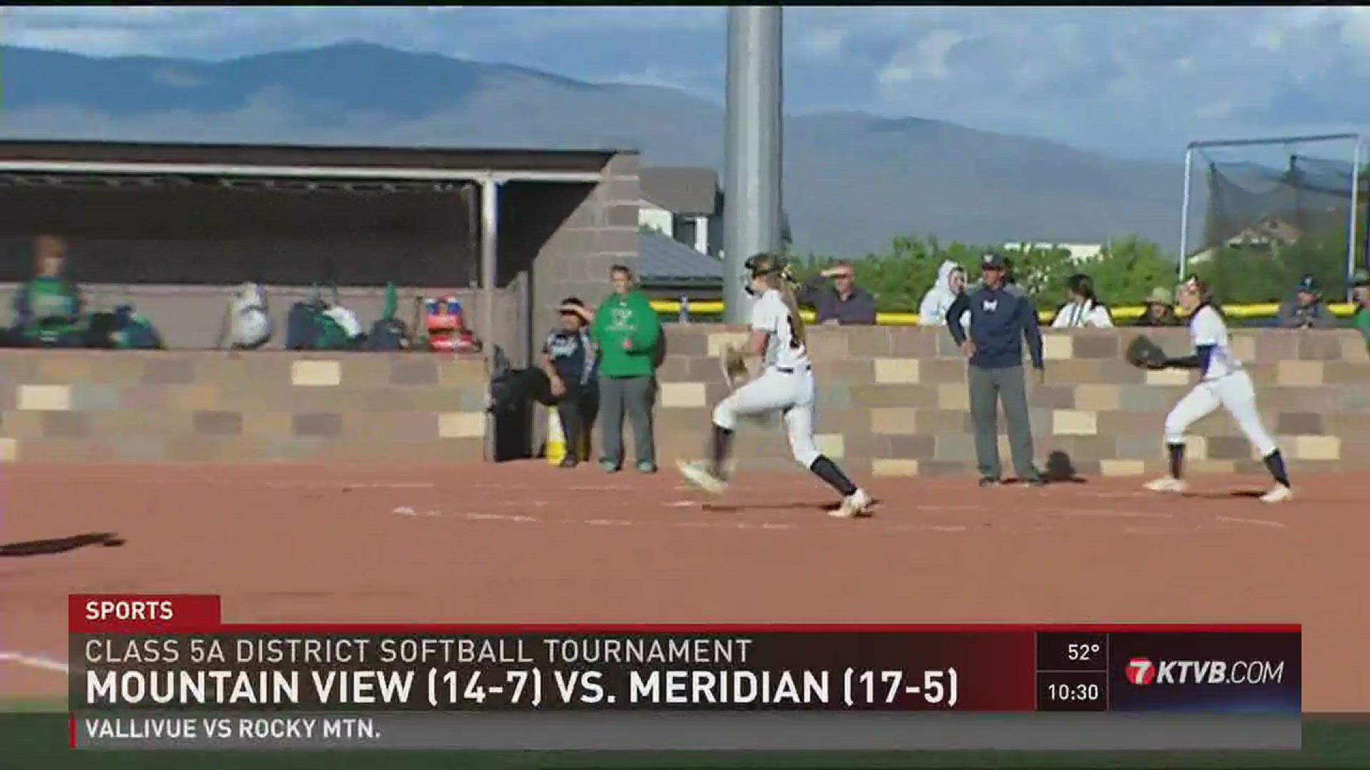 Mountain View vs. Meridian varsity softball highlights 5/9/2016.