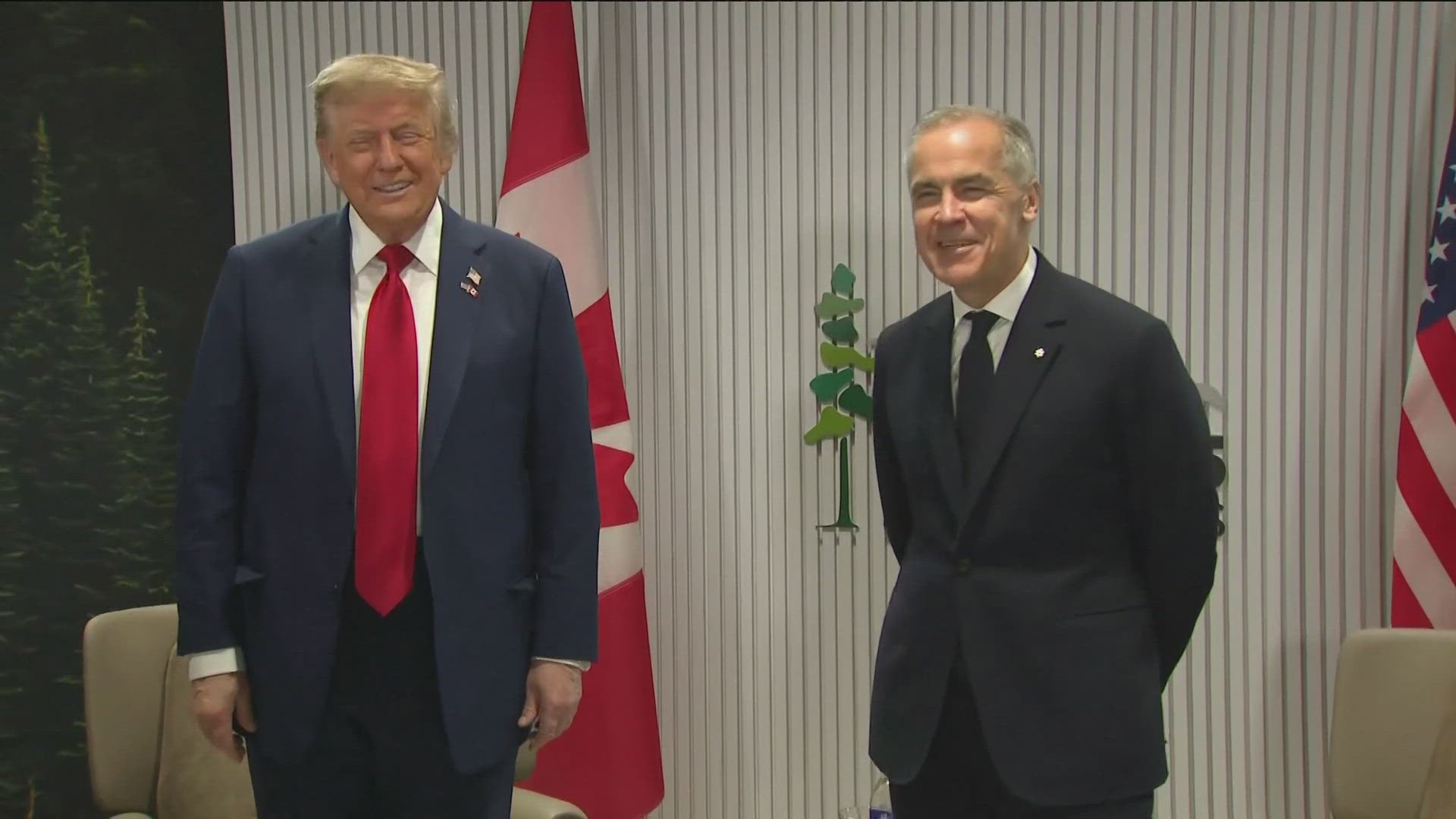 The two presidents met ahead of the G7 Summit, which runs until Tuesday.