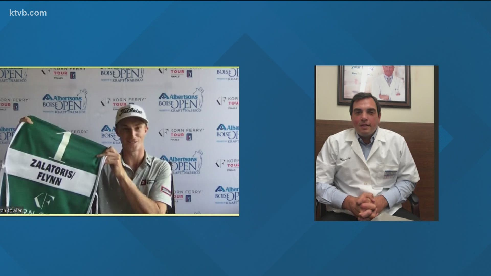 Mark Johnson talked with the Korn Ferry Tour's number one player about something special they are doing this week for those on the frontline.