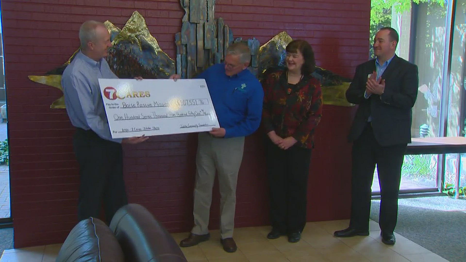 Several checks were doled out to local charities.