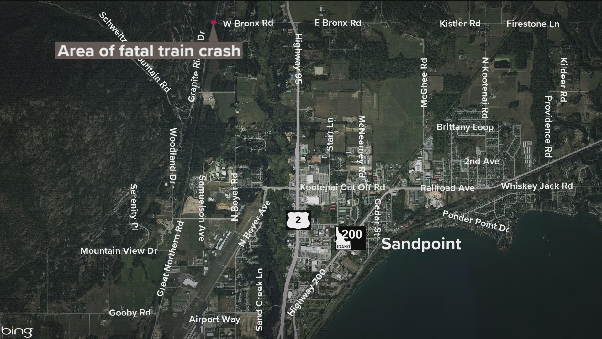 Train vs. car crash kills 3 in Bonner County