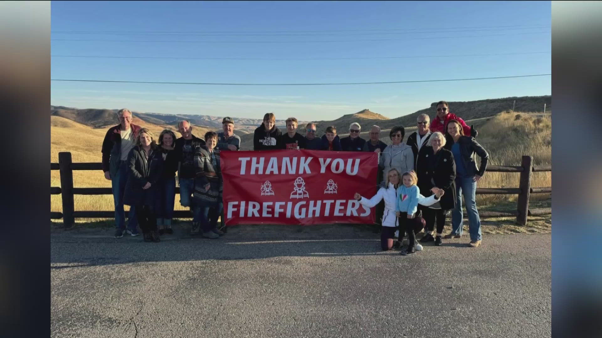 People living near where the Valley Fire burned earlier this month have a special message for firefighters