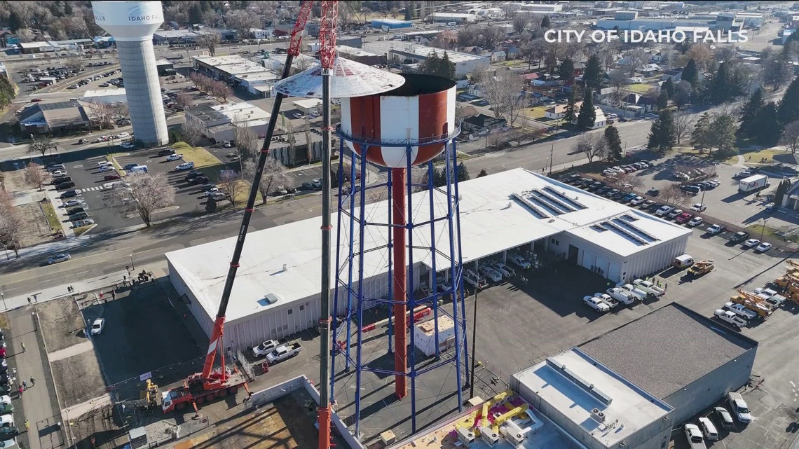 Out with the old: Idaho Falls tears down water tower