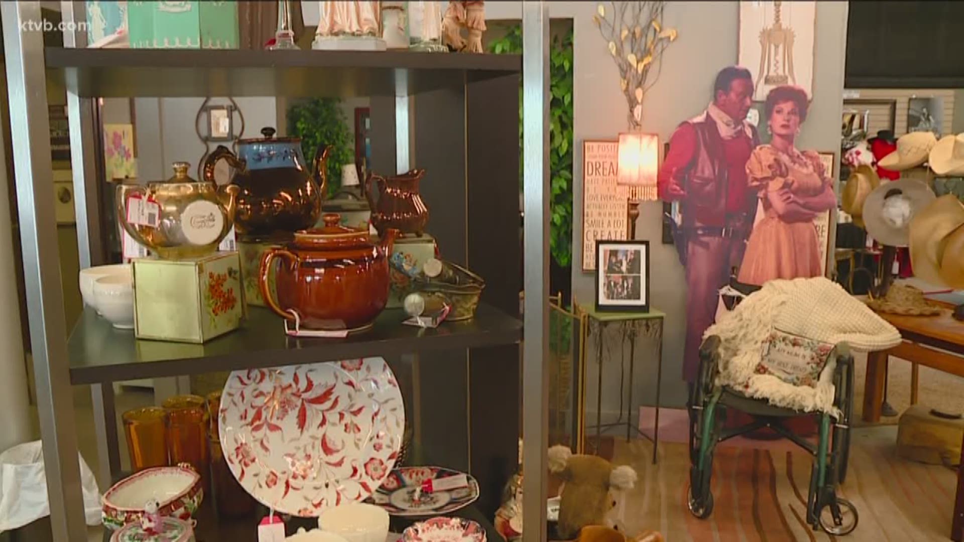 Everything from vintage clothing to a doll collection that belonged to the legendary actress - who appeared in classics including "The Quiet Man,"  "How Green Was My Valley" and "Miracle on 34th Street" - is for sale at Ricochet Home Consignment.
