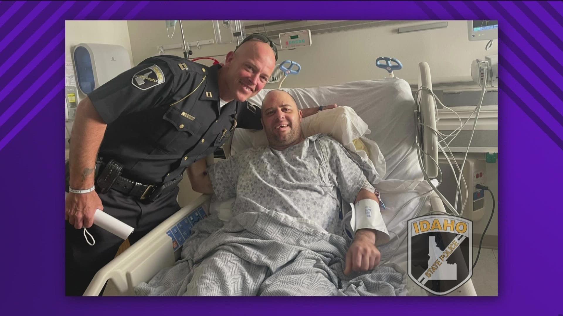"When people in towns across our state stop to ask our troopers how Sgt Wendler is doing, it reconfirms how fortunate we are to serve the people of Idaho."