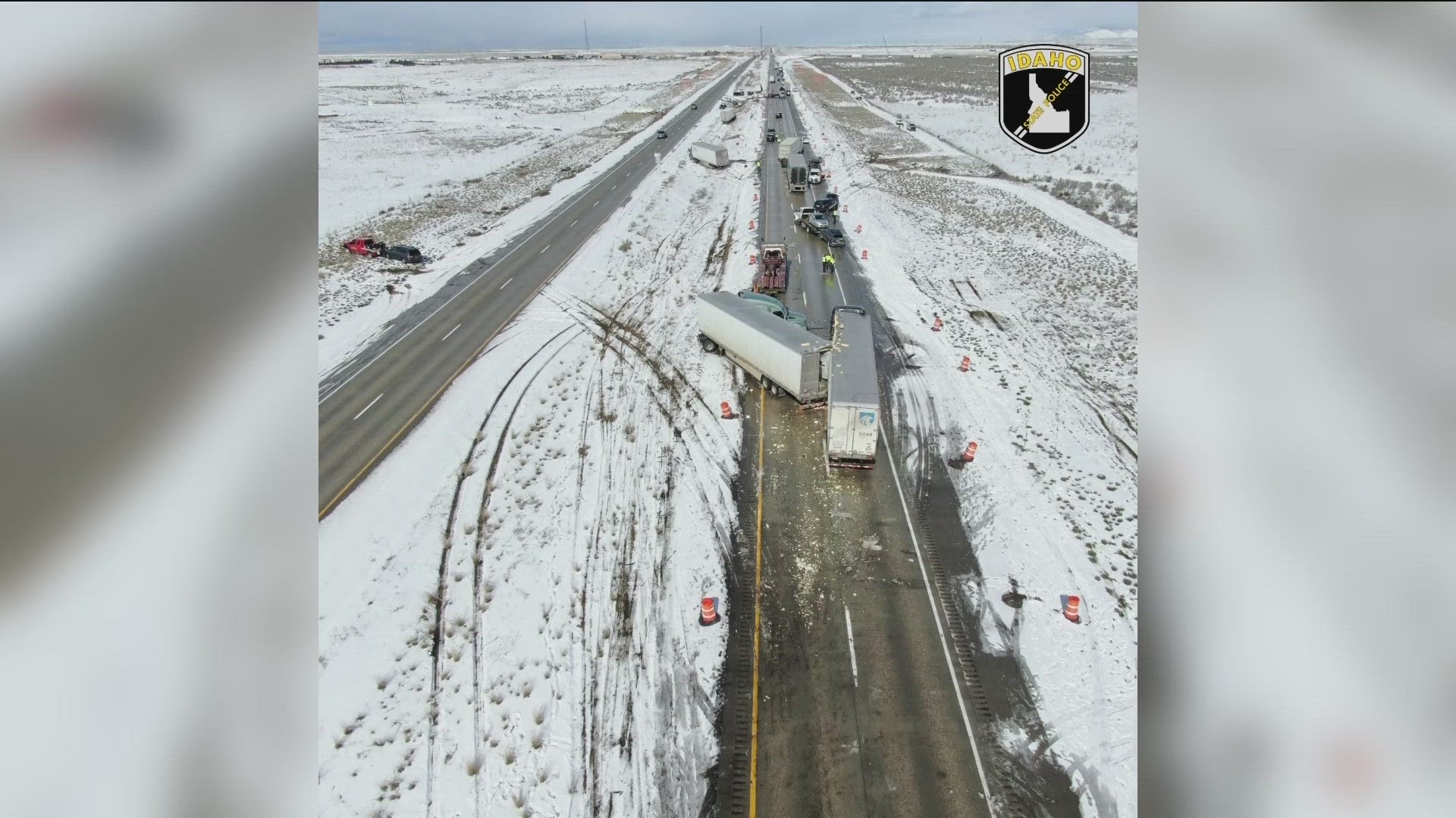 Idaho State Police said the crashes happened between a few miles from each other.