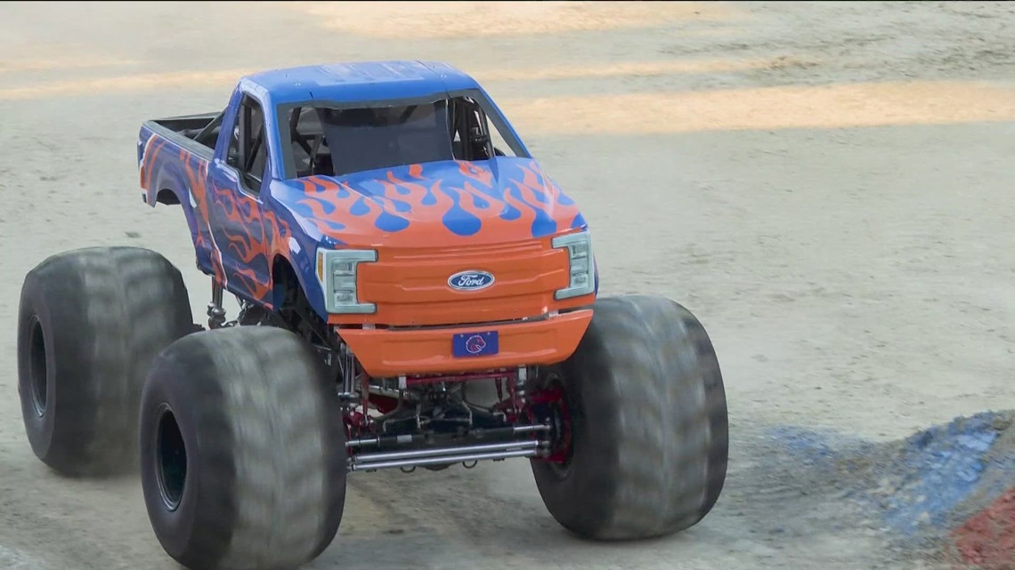 Monster trucks take over Albertsons Stadium