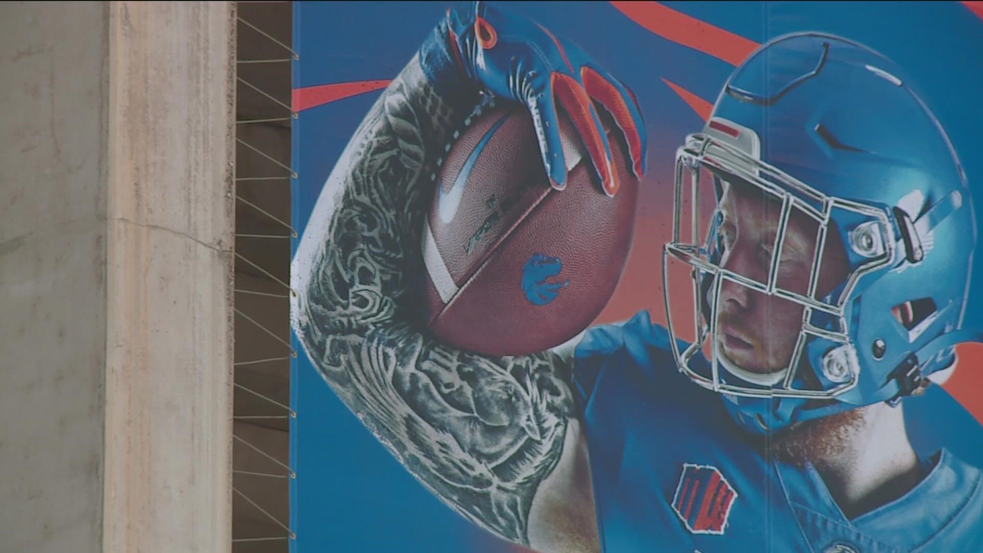 This year's fan-favorite tradition brings extra joy, with Boise native John Ojukwu and Homedale's Scott Matlock earning two banner spots outside Albertsons Stadium.