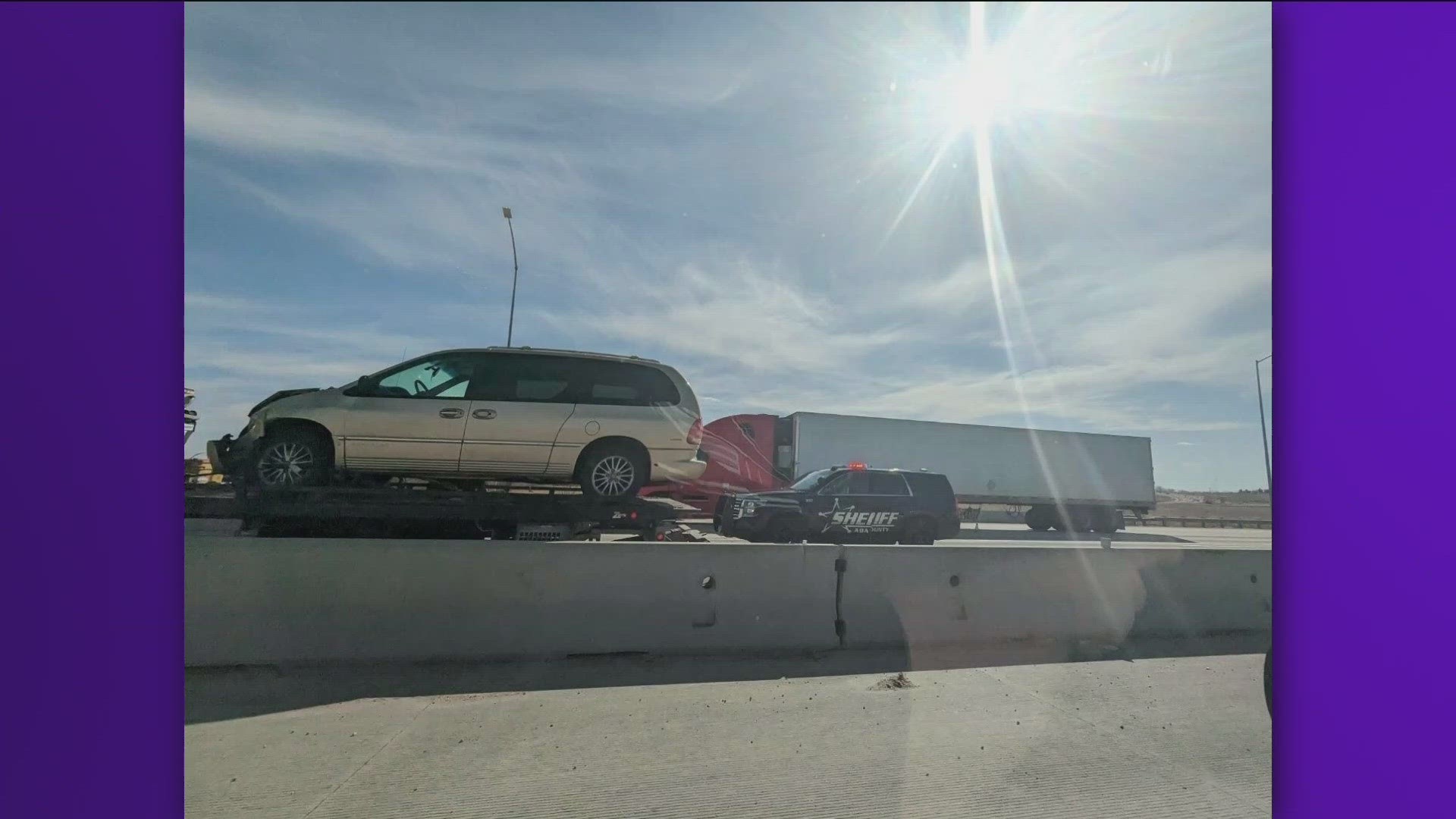 A crash on eastbound I-84 in Meridian near the Ten Mile Road exit blocked the two left lanes Saturday afternoon. The crash is now clear.