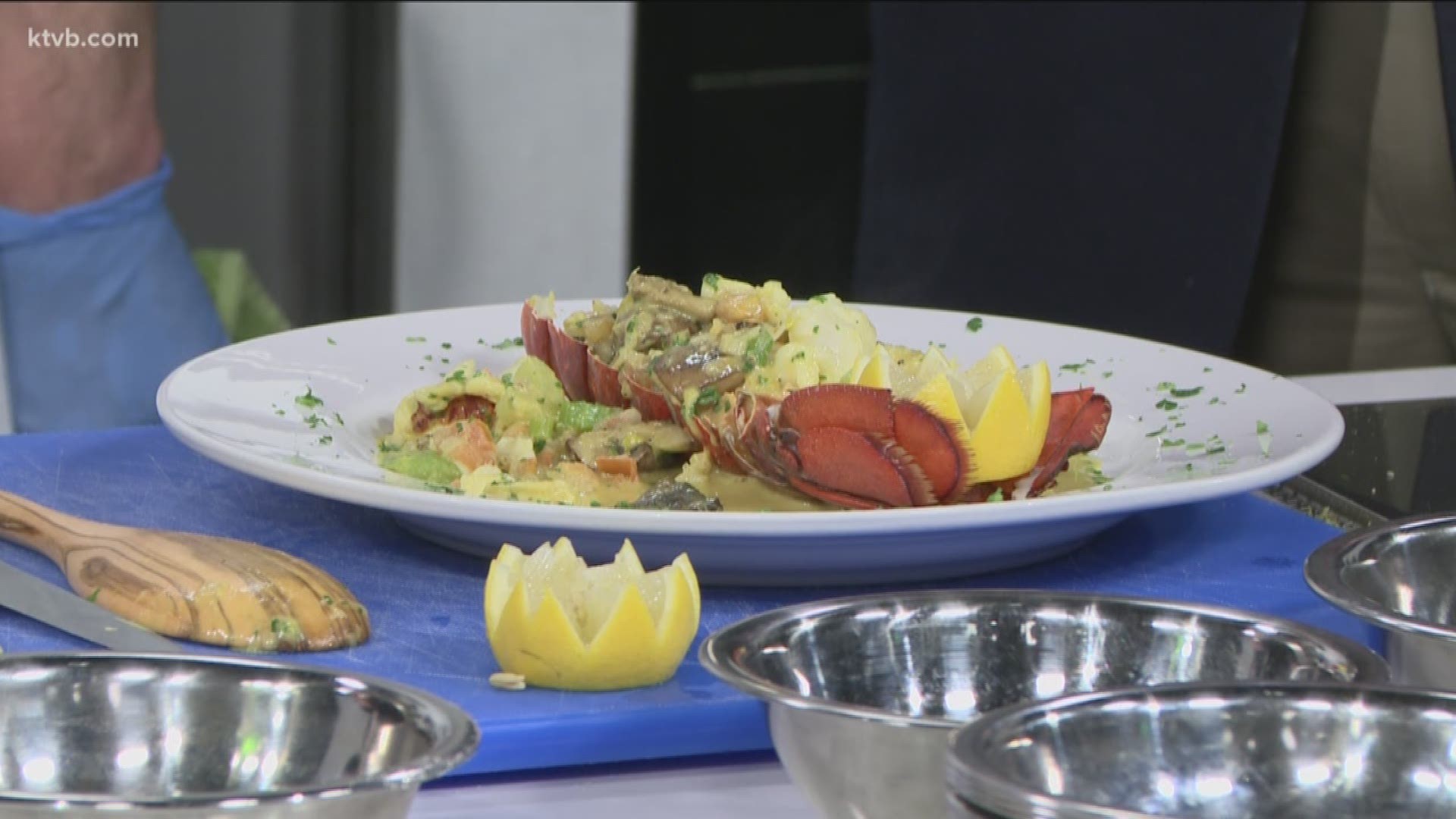 Chef Bacquet joins Tami Tremblay and Larry Gebert to cook his delicious lobster curry for holiday meals.