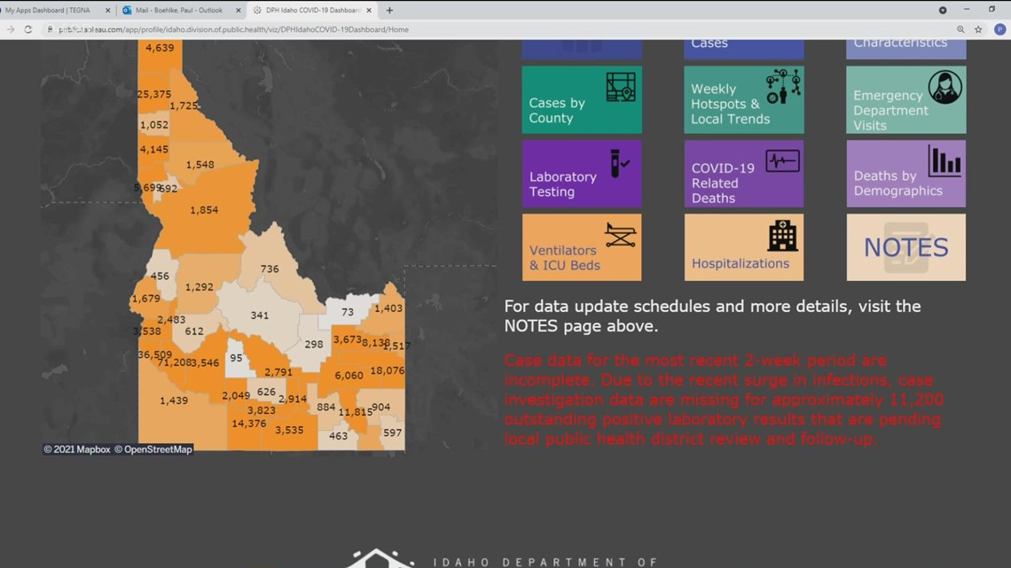 COVID data reporting is impacted by thousands of backlogged cases