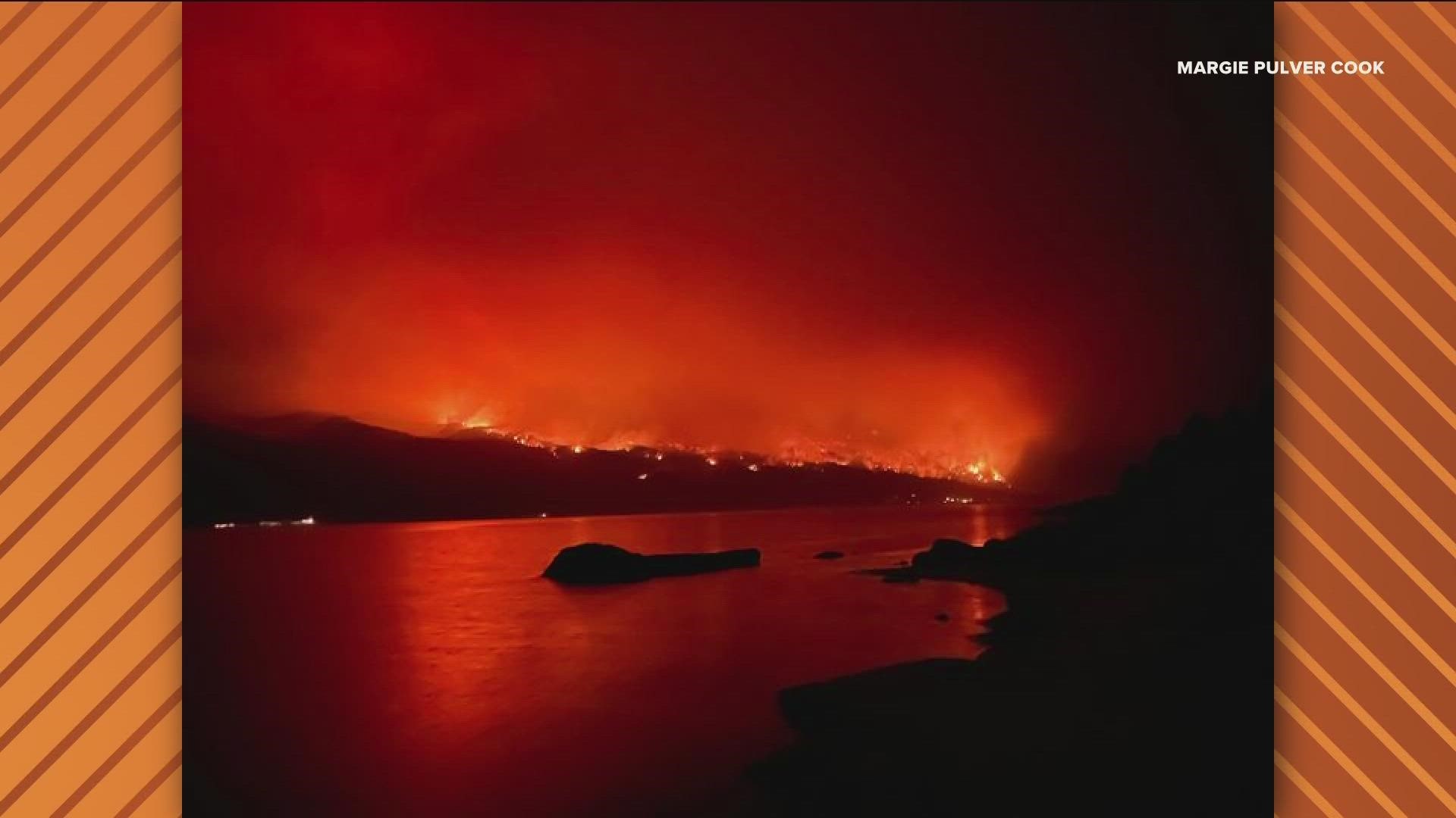 The fire near Lookout Peak in the West Mountains has grown to more than 4,000 acres over the past week.