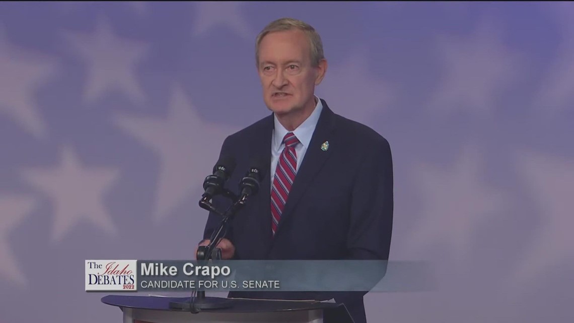 Idaho Sen. Mike Crapo debates two competitors | ktvb.com