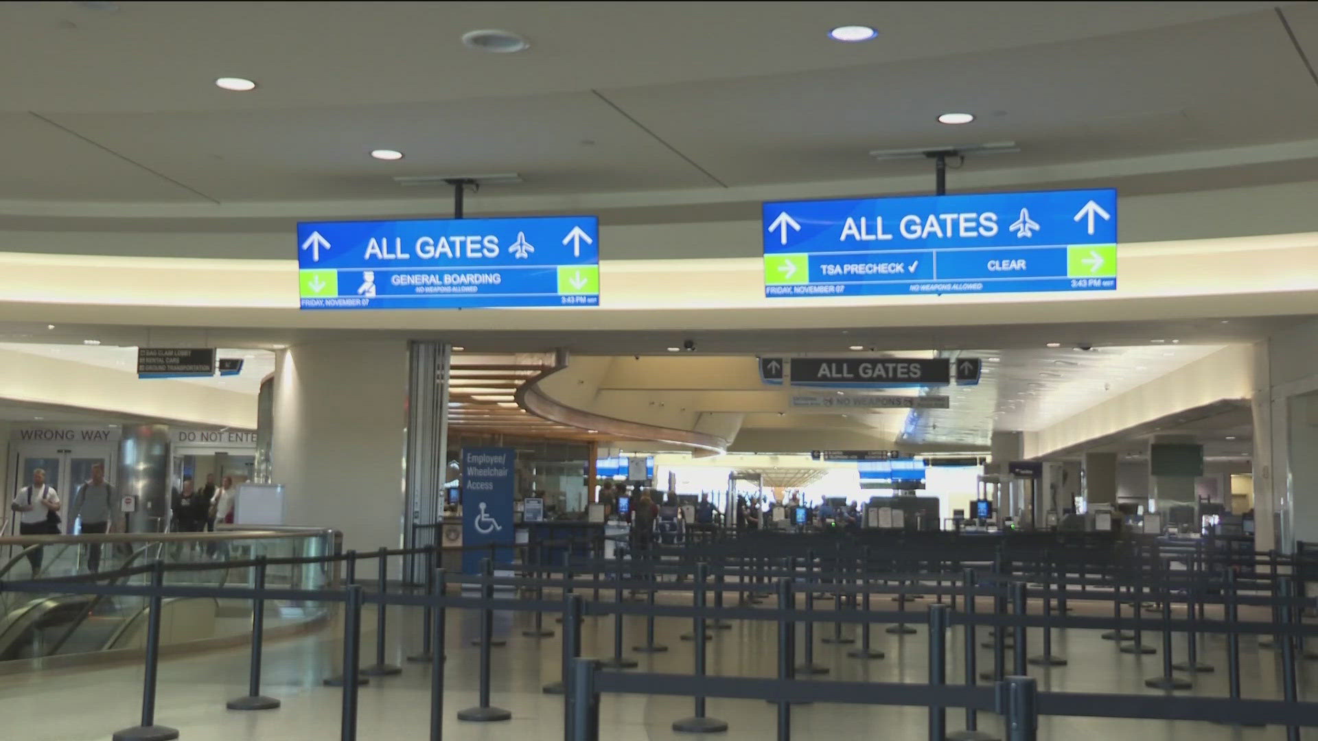 The airport reported some flight delays as airport operations were paused because of a bomb threat. No hazardous materials were found. Operations are back to normal.
