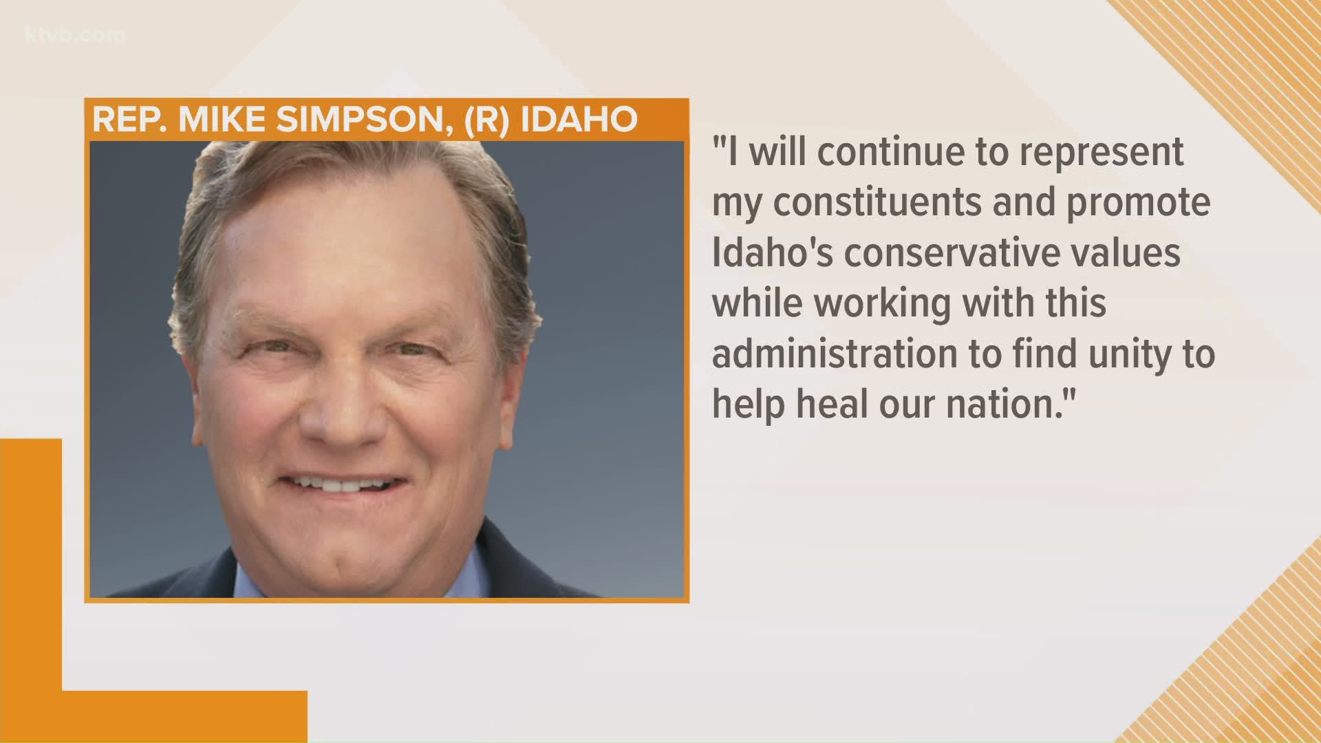 Idaho's senators and representatives each released a statement.