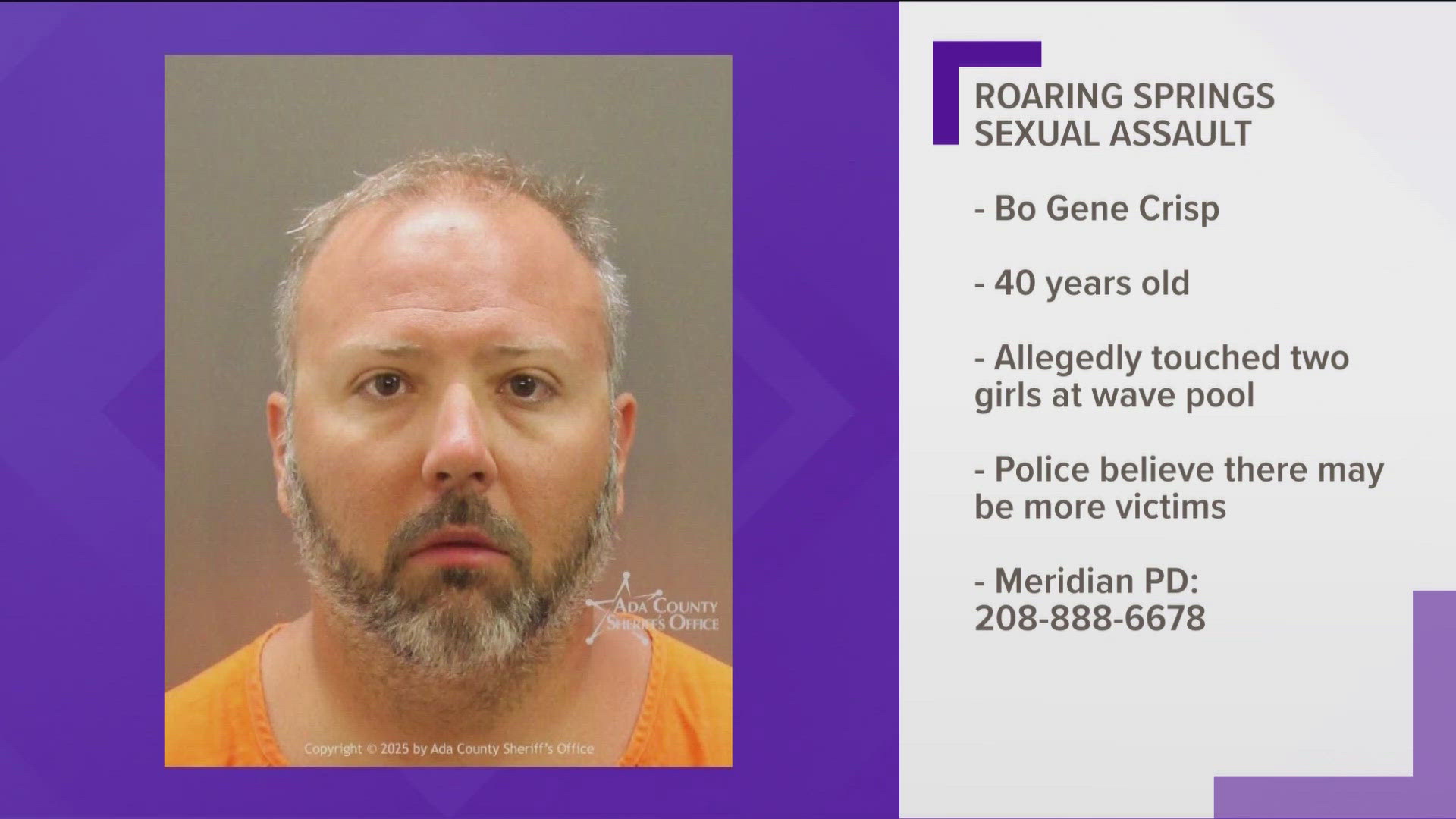 Anyone who witnessed the incident or believes they or their child may have been affected should contact the Meridian Police Department.