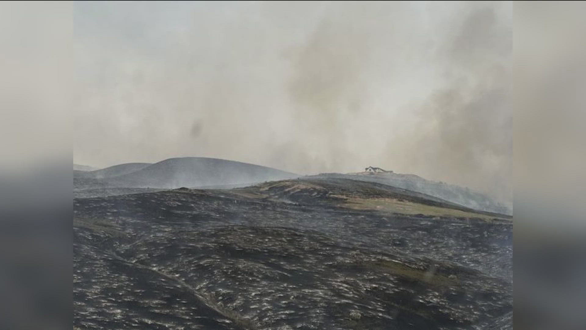 Gem County Fire on Monday said the 443-acre fire on June 21 was caused by a "swather striking a rock." No structures were lost from the fire.
