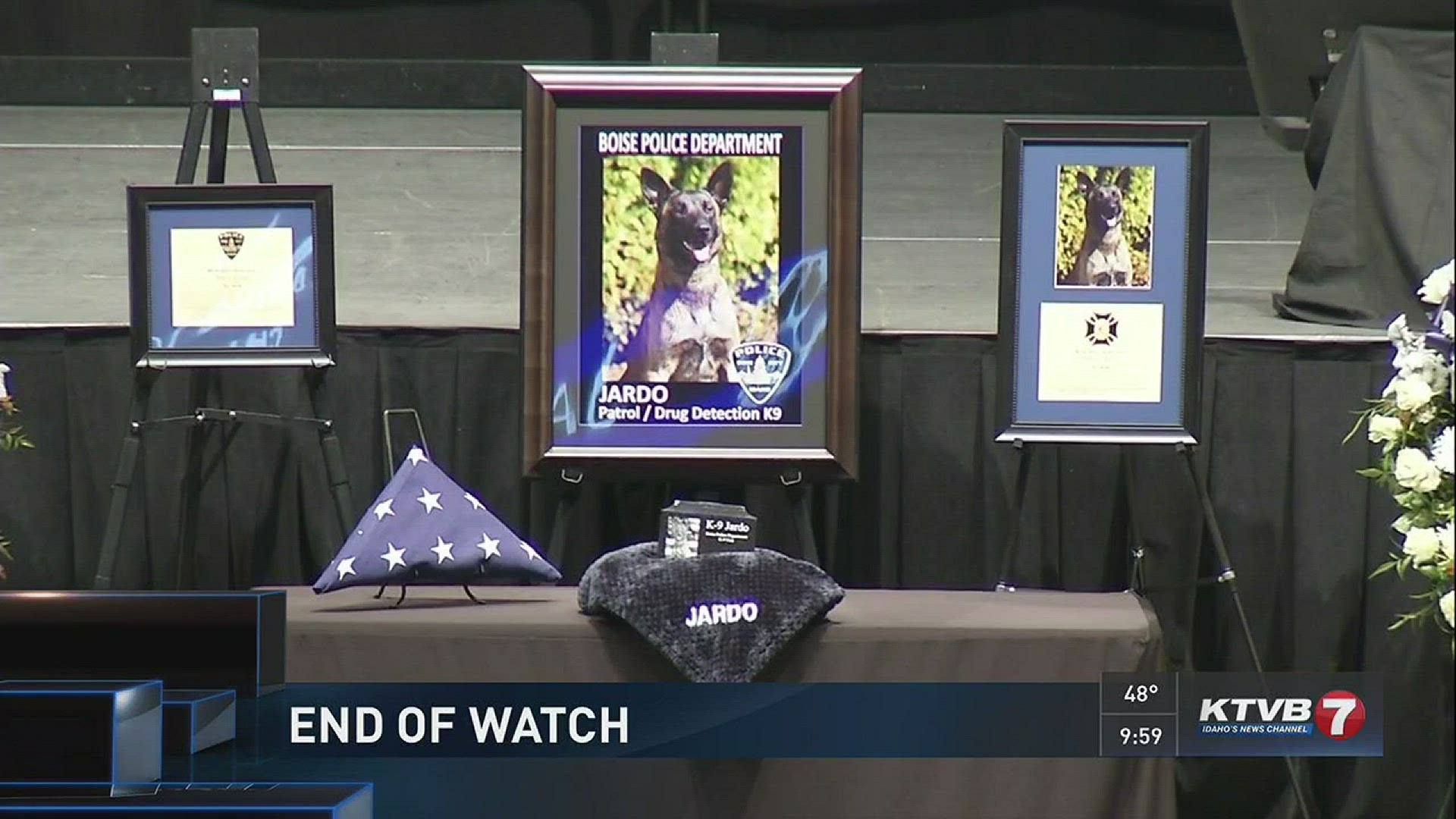 Community honors fallen K-9 officer Jardo