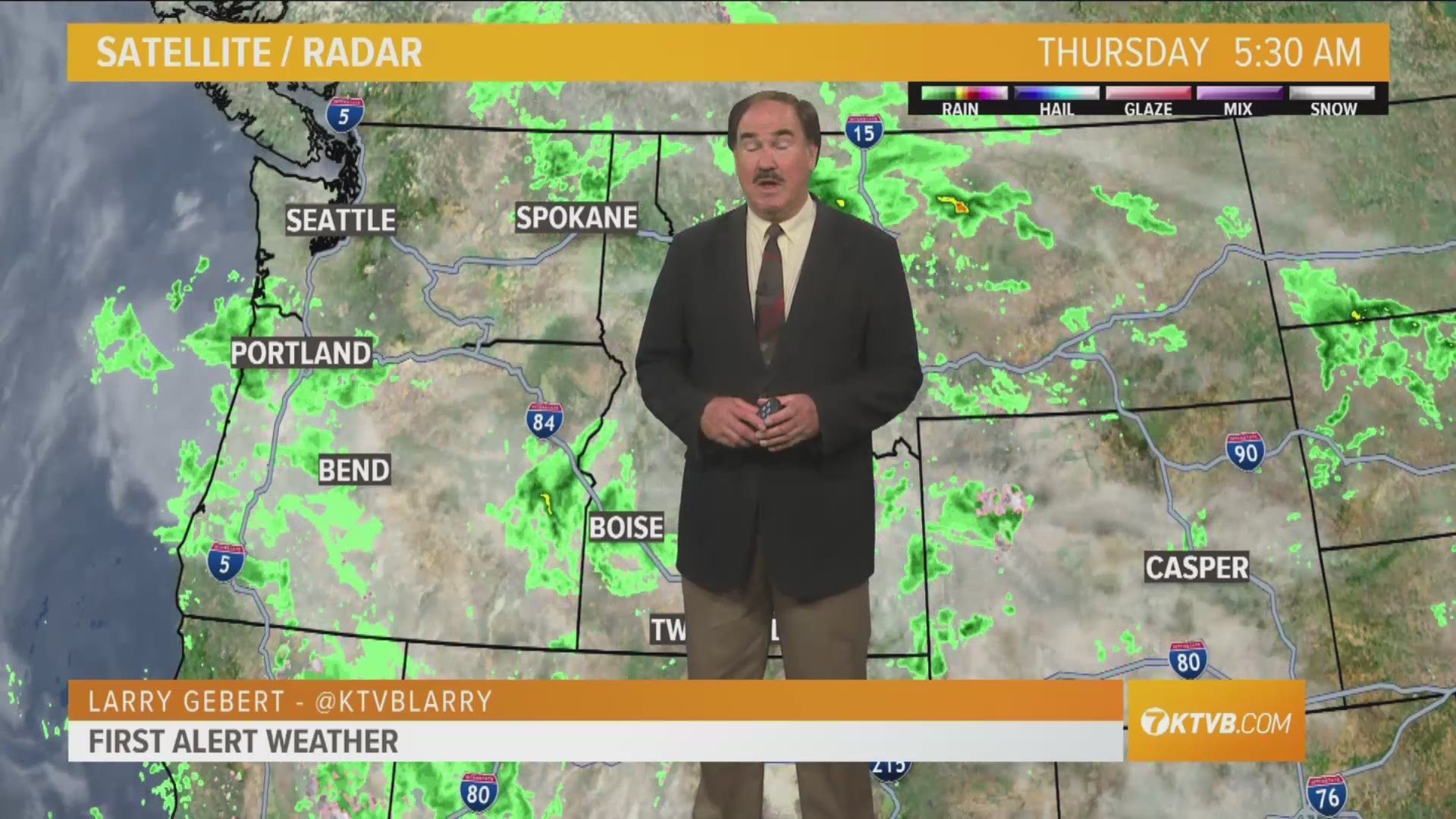 Larry Gebert says rain showers and cooler temps will be in the forecast for the next week.