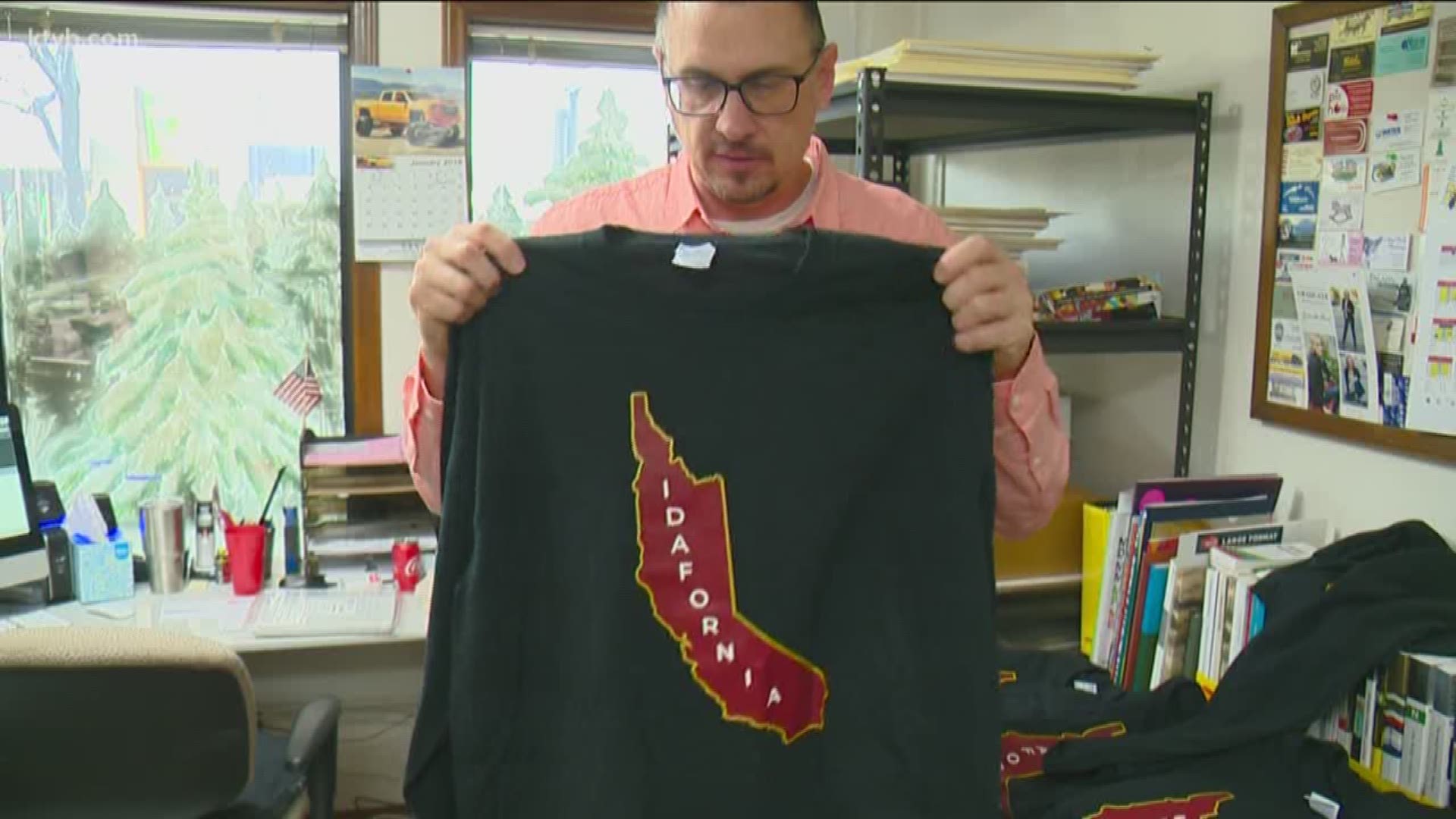 An Idaho man drew up a design for a shirt that is drawing a lot of mixed feelings on social media.