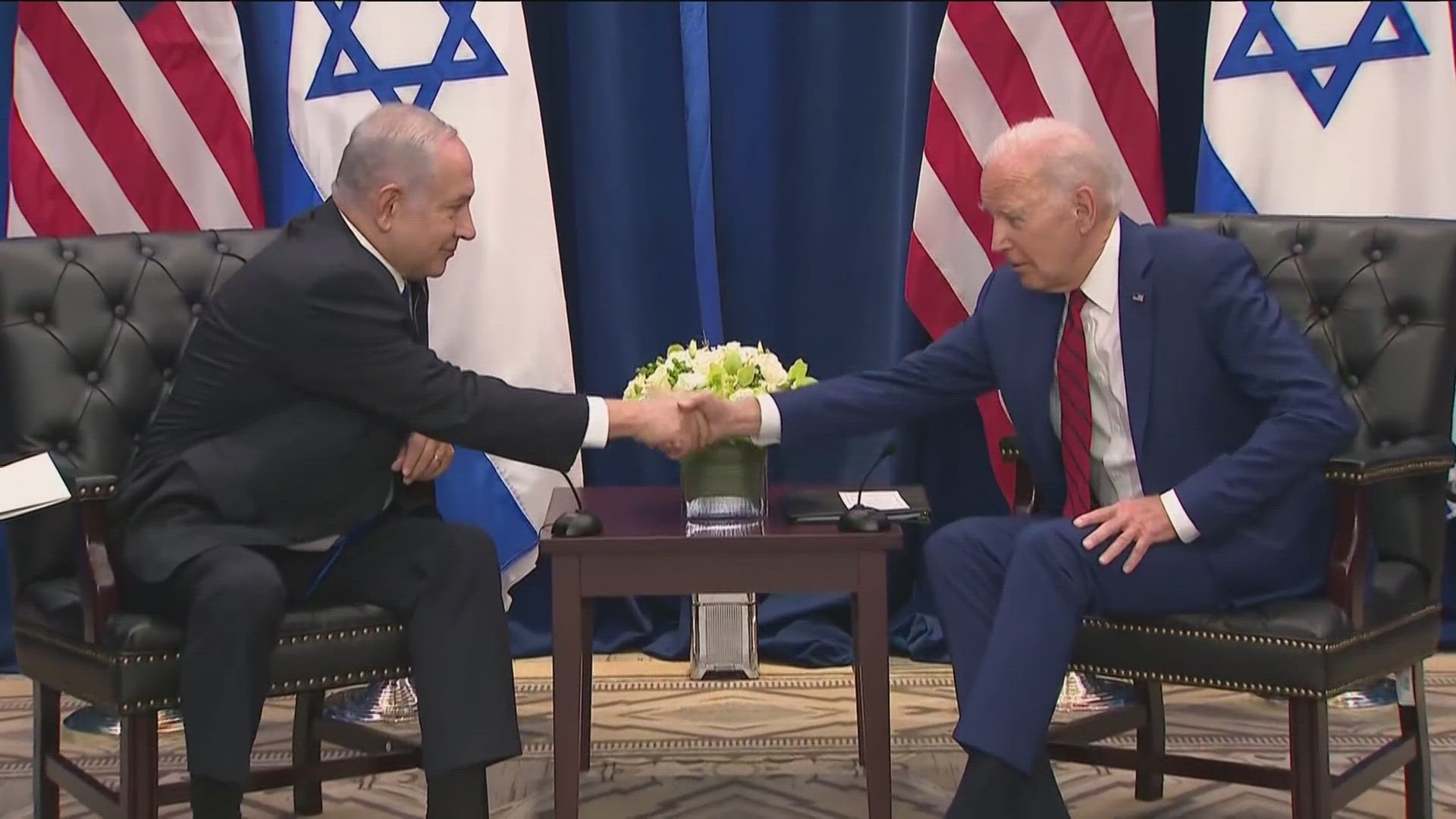 President Joe Biden and Israeli Prime Minister Benjamin Netanyahu exchanged brief praises before holding meetings together in New York City.