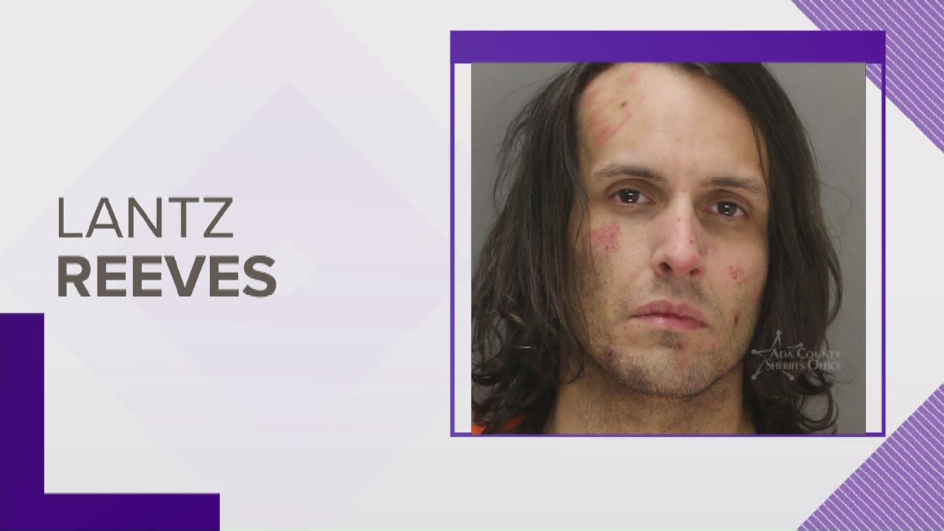 Boise Police say 31-year-old Lantz Reeves fled from police in a vehicle before he crashed into a utility box, then officers chased him on foot when they arrived.
