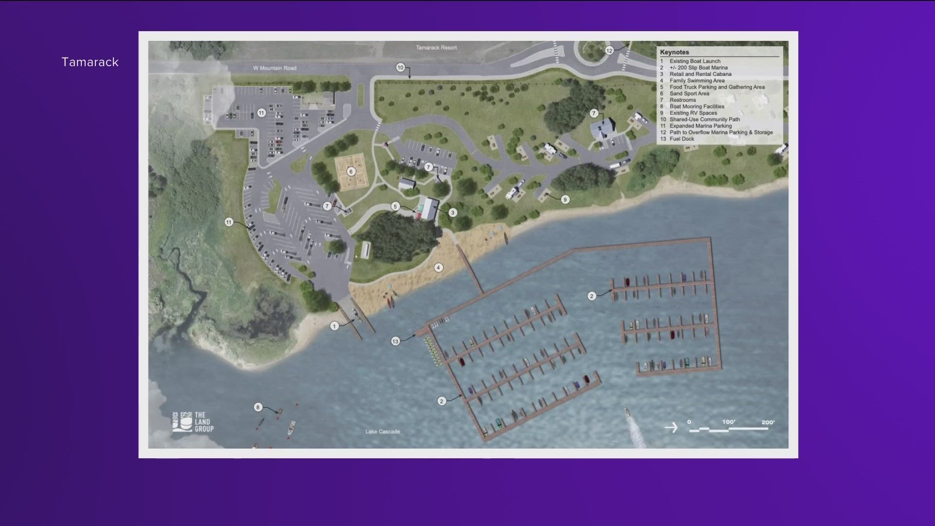 Tamarack plans to open the marina as soon as summer of 2024.