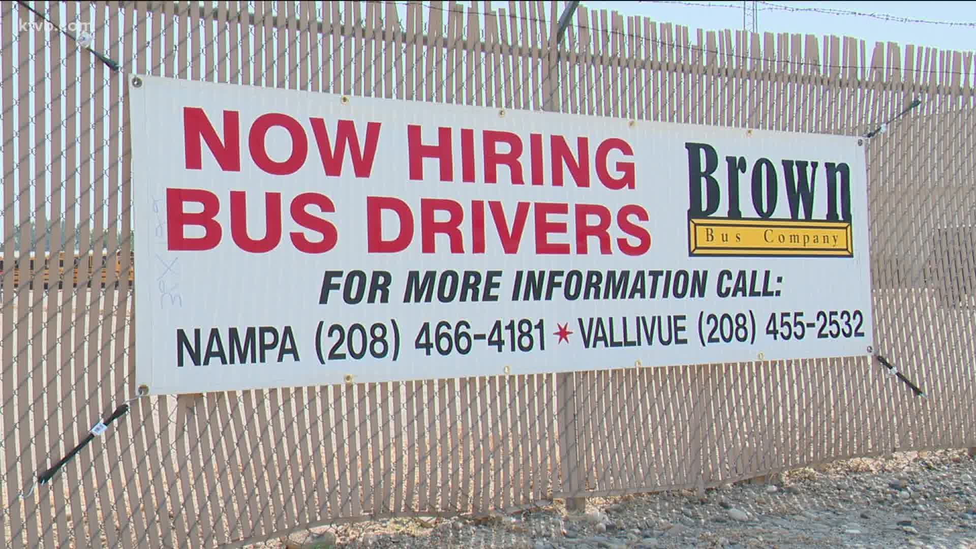 The company is looking to hire around 30 more bus drivers by the start of the school year.