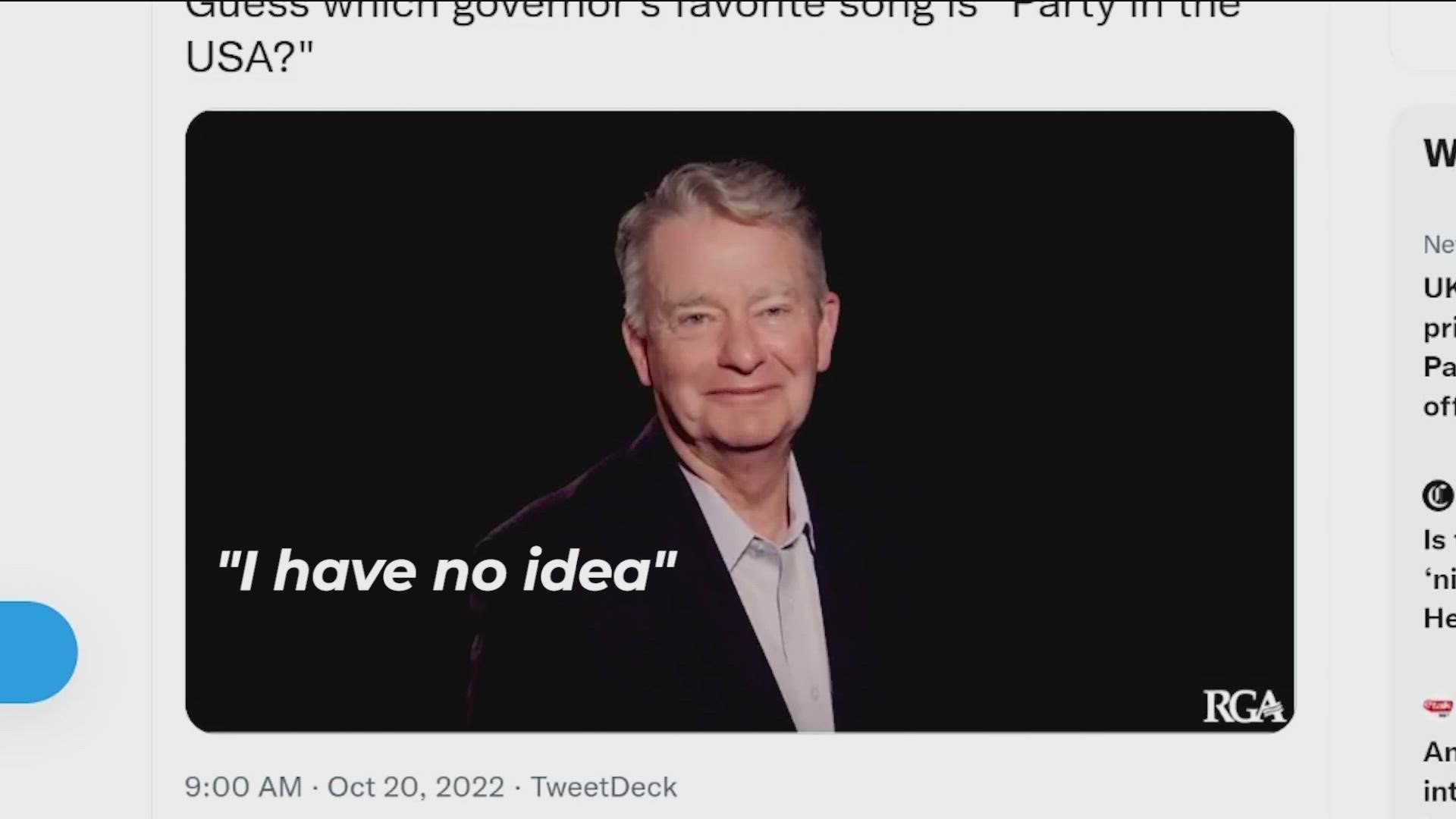 The Republican Governors Association asked GOP candidates what their favorite song was. Some had a harder time finding an answer.