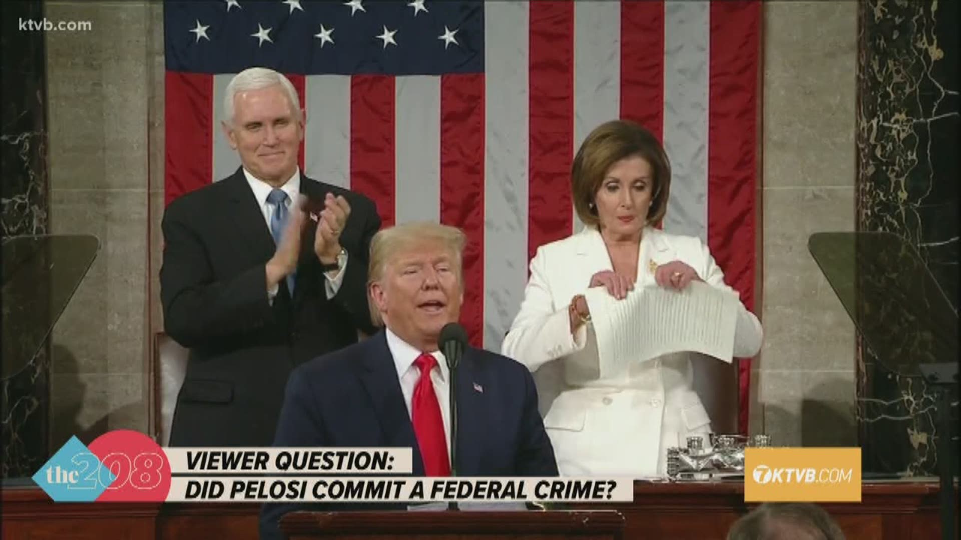 A viewer asked us if the president's speech is considered a federal document. And if so, did  Nancy Pelosi commit a crime by destroying it?