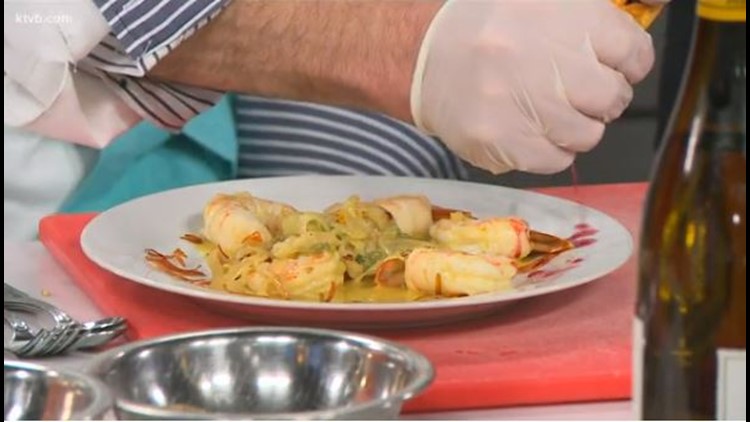 KTVB Kitchen with Chef Franck Bacquet: Large prawns in orange and ginger sauce
