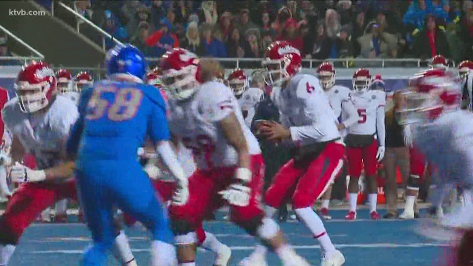 Boise State vs. Fresno State in the 2018 Mountain West Championship game. The Broncos fell in overtime, 19-16.