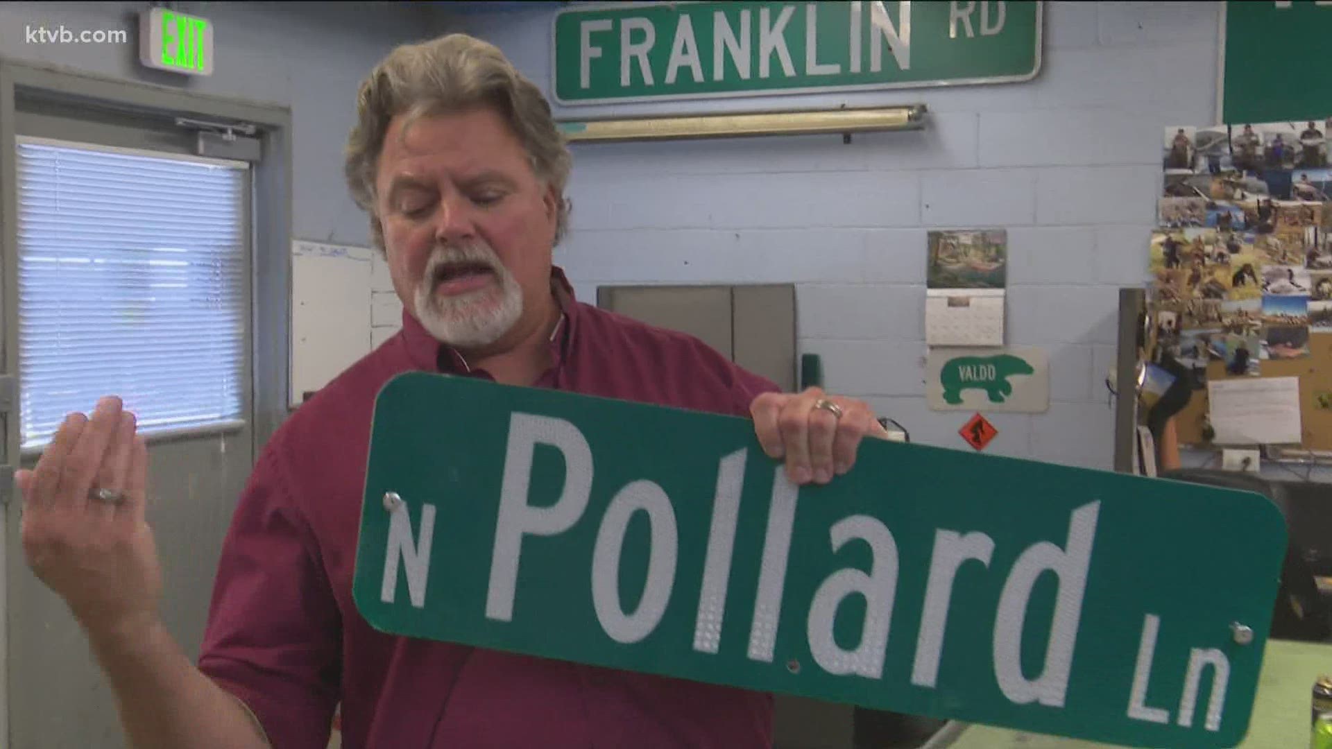 The Ada County Highway District once used a vinyl film for street signs. The material ages prematurely, and has only been damaged further by the recent heatwave.