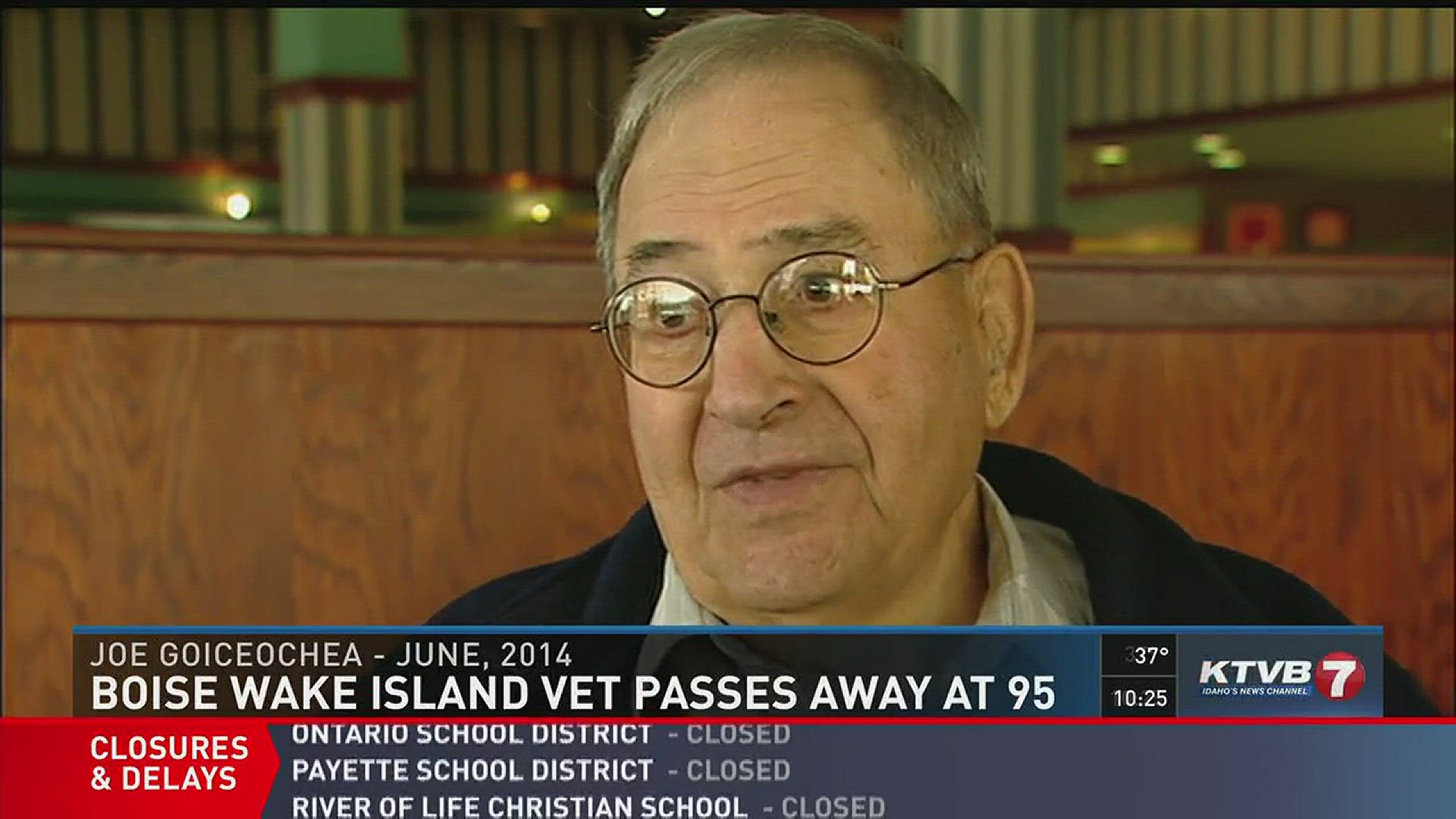 Boise Wake Island vet passes away at 95.