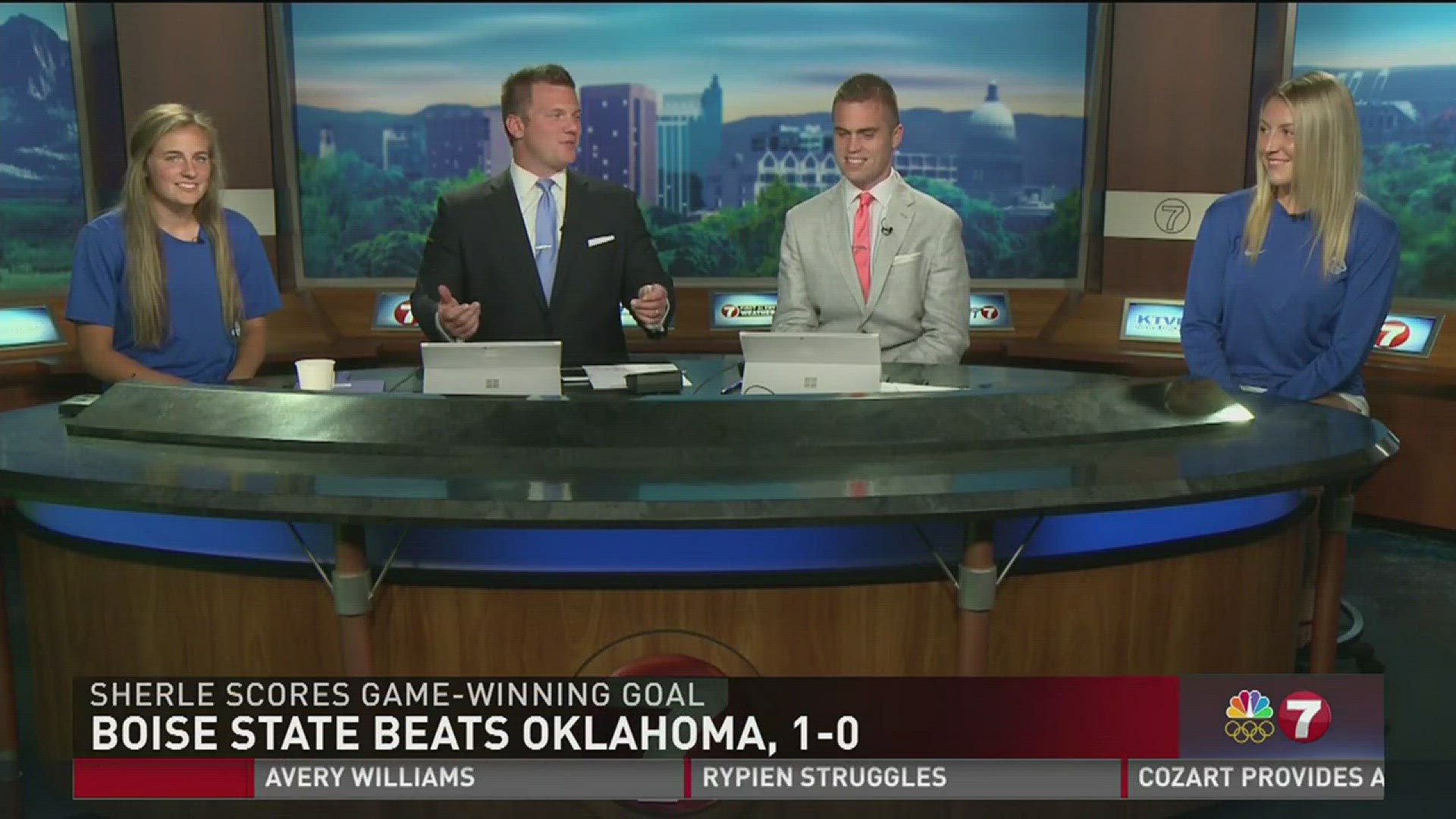 Raimee Sherle & Addison Standlee of the Boise State women's soccer team joined Jay Tust and Will Hall in studio to talk about the teams first ever victory over a Big 12 school (Oklahoma)