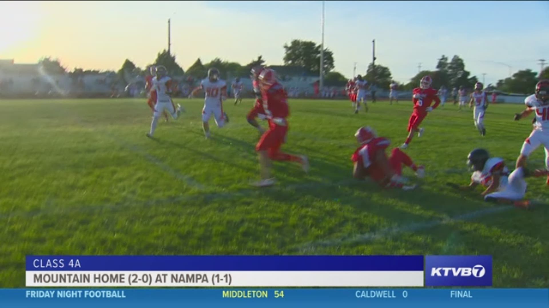 In this Class 4A matchup, the Mountain Home Tigers traveled to Nampa to take on the Bulldogs, hoping to extend their winning streak to three. However, the Bulldogs would win 42-6 and improve to 2-1.
