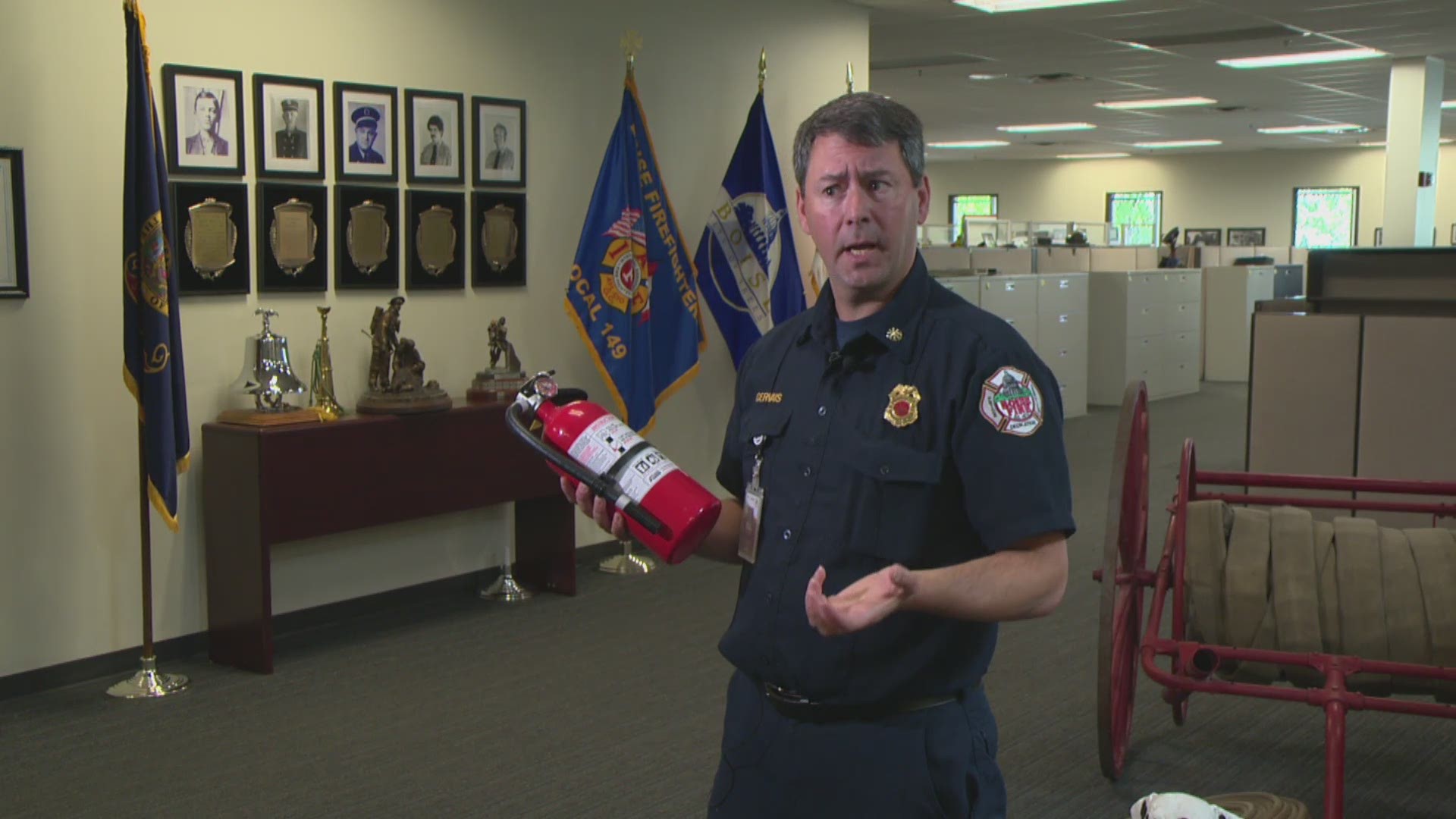 Boise Fire Dep. Chief Romeo Gervais says you can remember how to best use a fire extinguisher by using the mnemonic device: 'PASS'