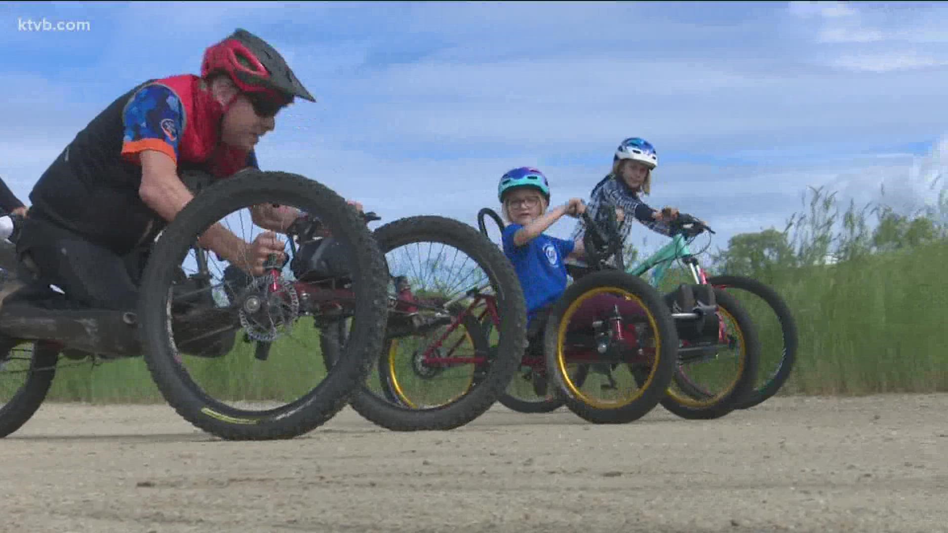 Dozens of athletes with physical challenges learned how to ride an off-road bike customized to their ability level thanks to the Challenged Athletes Foundation.