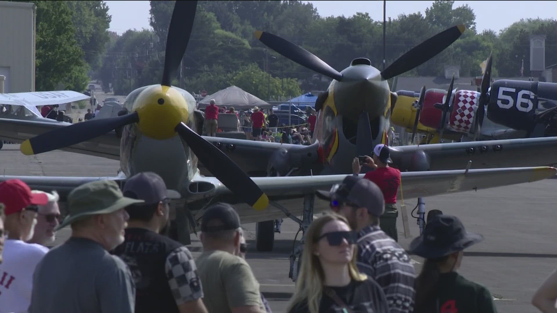 Planes from across the county were at the event.