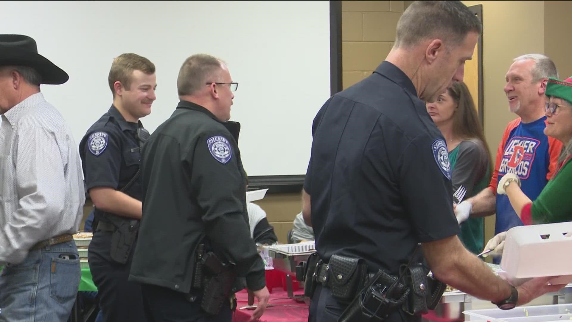 The group started five years ago to show appreciation for police officers.