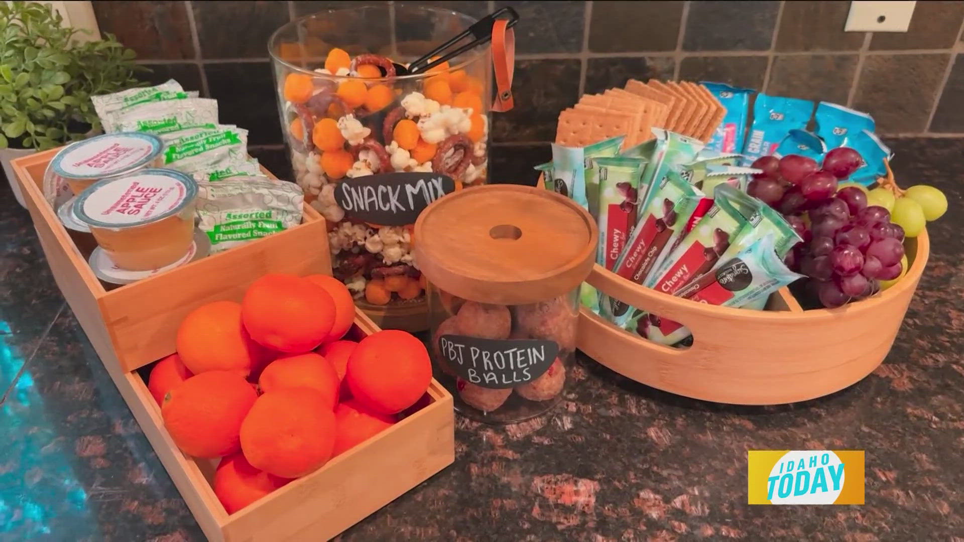 Make a snack station for those after-school munchies