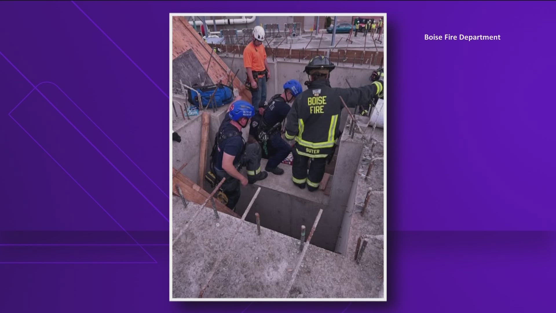 First responders said he was taken to the hospital with non-life-threatening injuries.