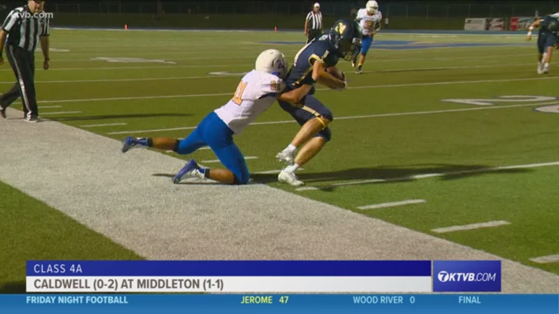 In this Class 4A week three matchup, the Caldwell Cougars are still searching for their first win of the season as they take on the Middleton Vikings. However, the Cougars would be shut out and lose to the Vikings, 54-0.