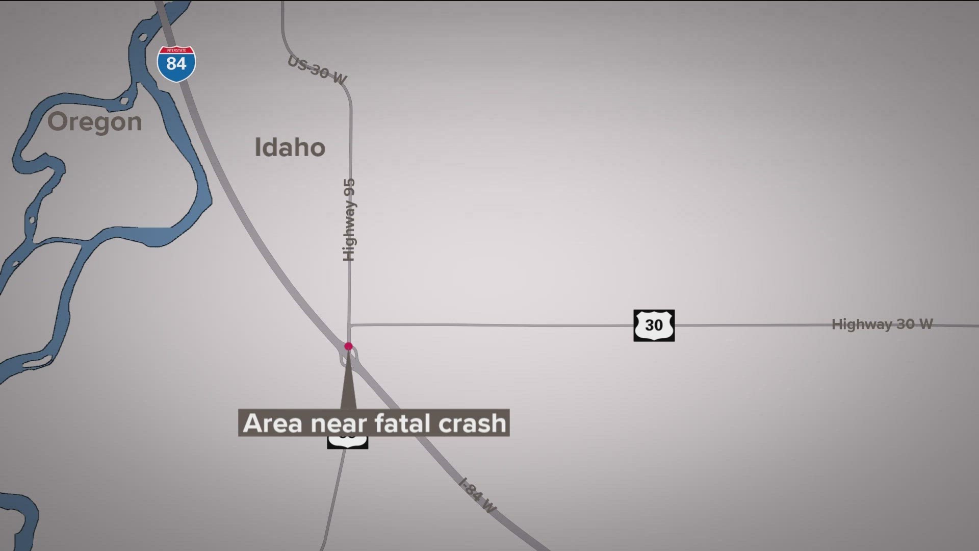 A 38-year-old man from Homedale was pronounced dead at the scene, Idaho State Police said.