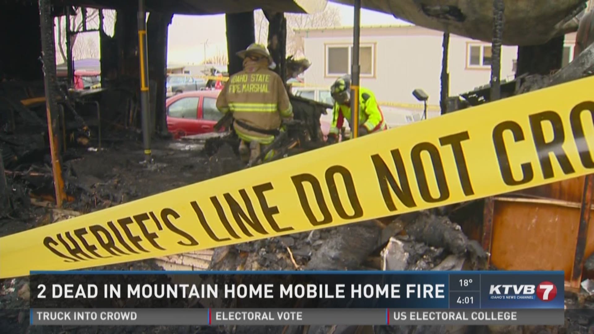 Two dead in Mountain Home mobile home fire