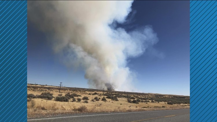 Railroad fire burning near Shoshone burns nearly 30 acres