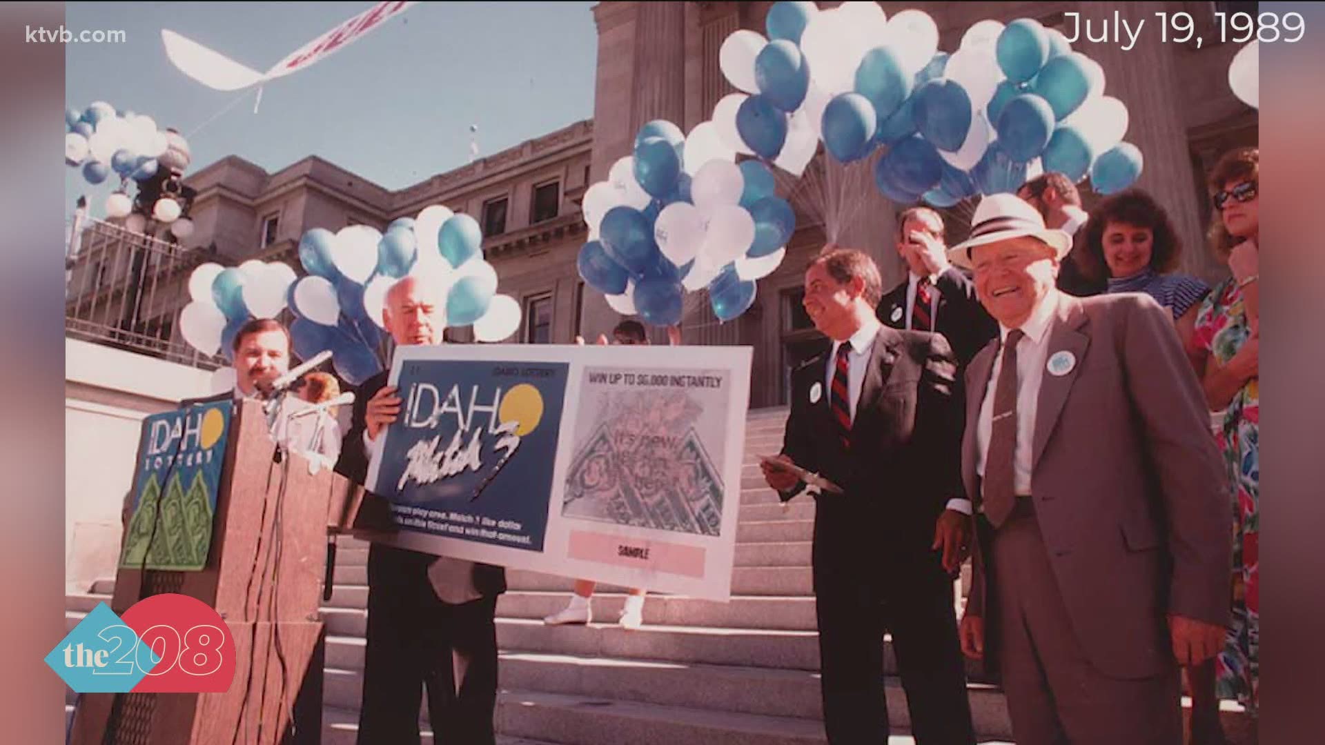 On the steps of the Idaho Statehouse, the Gem State sold its first lottery ticket to billionaire J.R. Simplot.